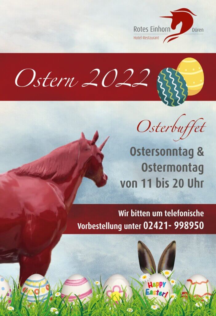 Osterbüffet 2022 Rotes Einhorn Düren
