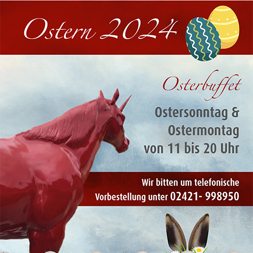 Rotes Einhorn Osterbuffet 2024 news